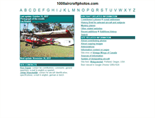 Tablet Screenshot of 1000aircraftphotos.com